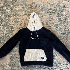 Zaful Black and White Blanket Hoodie